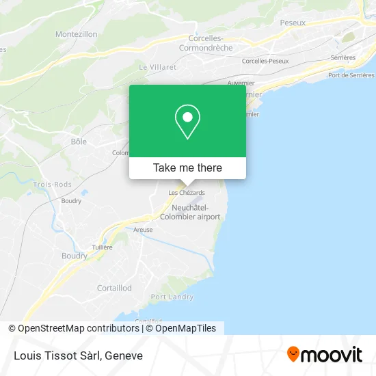 Louis Tissot Sàrl map