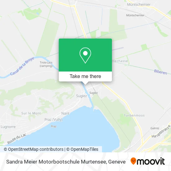 Sandra Meier Motorbootschule Murtensee map