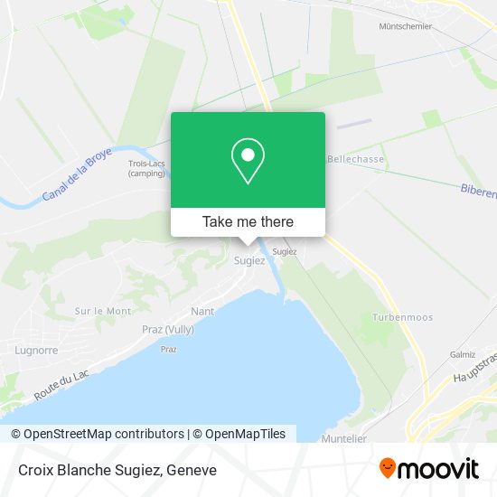 Croix Blanche Sugiez map