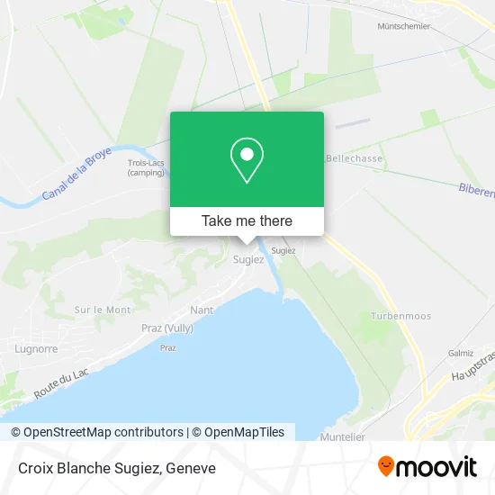 Croix Blanche Sugiez map