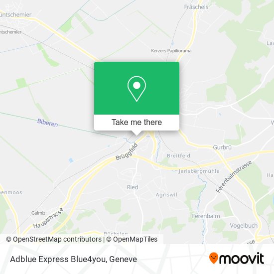 Adblue Express Blue4you map