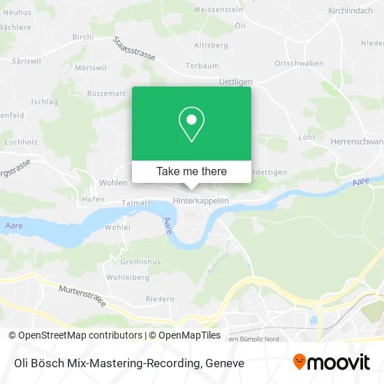 Oli Bösch Mix-Mastering-Recording map