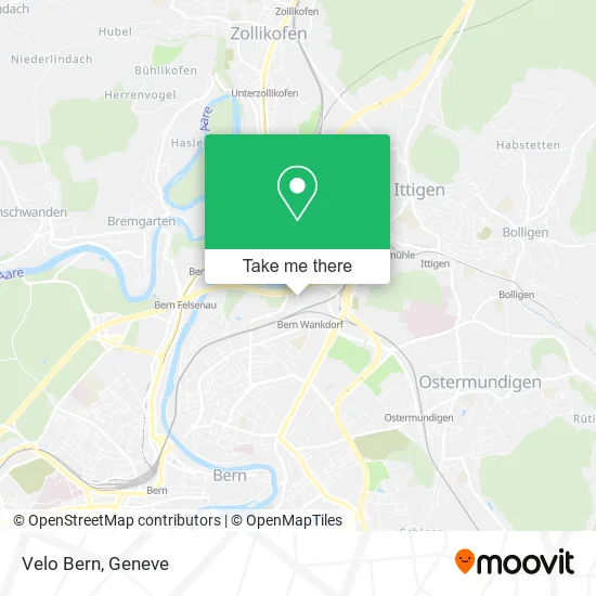 Velo Bern map