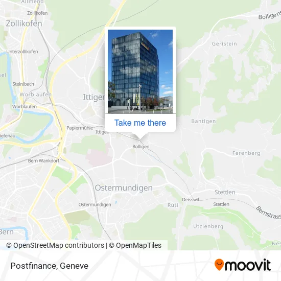 Postfinance map
