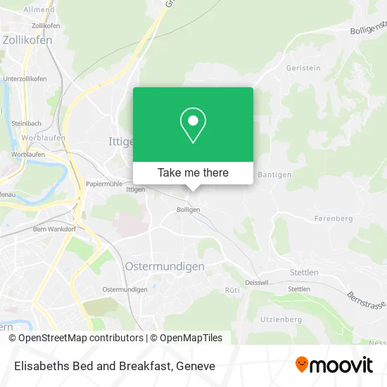 Elisabeths Bed and Breakfast map