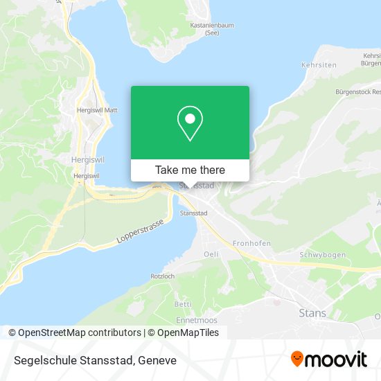 Segelschule Stansstad map