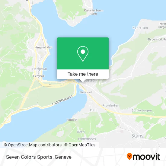 Seven Colors Sports map
