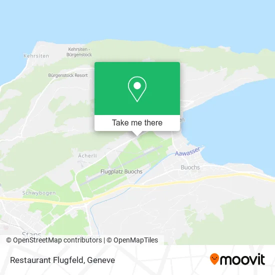 Restaurant Flugfeld map