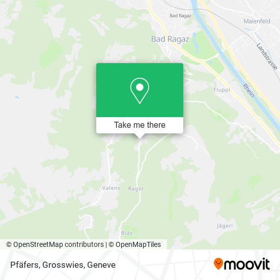 Pfäfers, Grosswies map