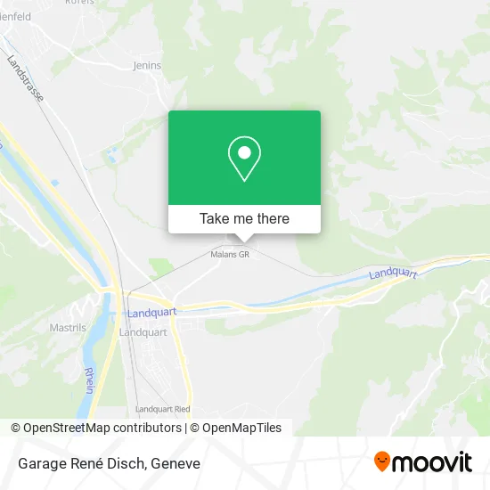 Garage René Disch map
