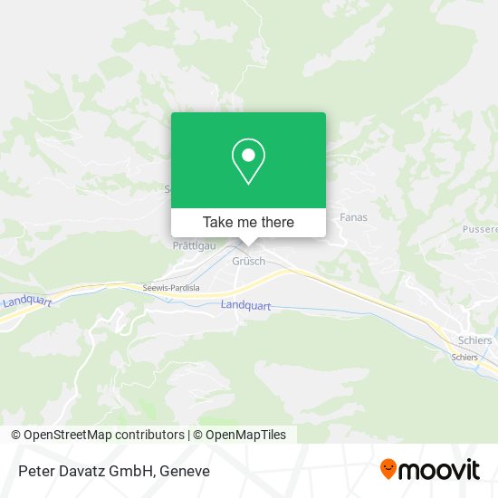 Peter Davatz GmbH map