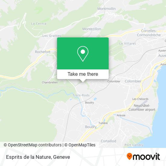 Esprits de la Nature map