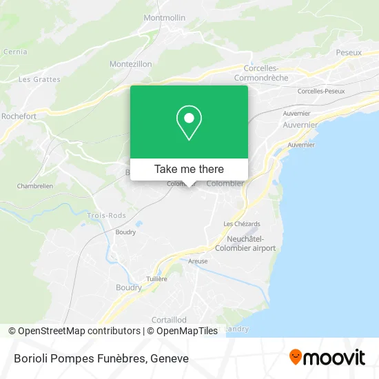 Borioli Pompes Funèbres map