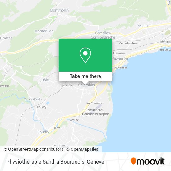 Physiothérapie Sandra Bourgeois map
