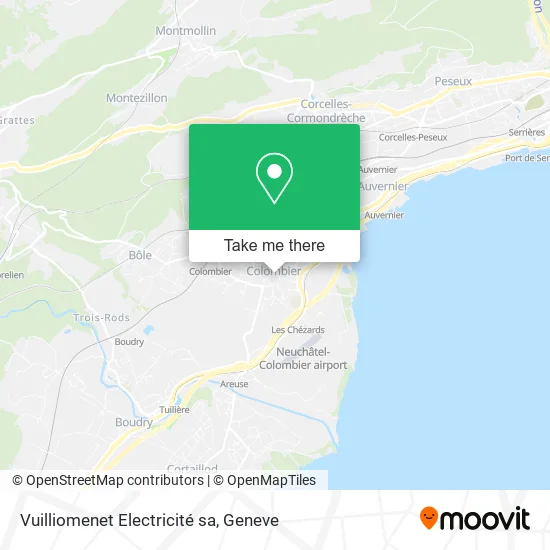 Vuilliomenet Electricité sa map