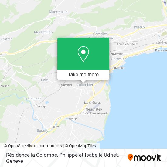 Résidence la Colombe, Philippe et Isabelle Udriet map