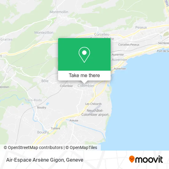 Air-Espace Arsène Gigon map