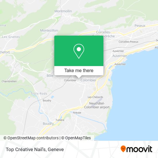 Top Créative Nail's map