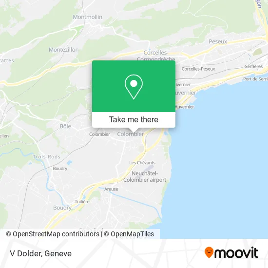 V Dolder map