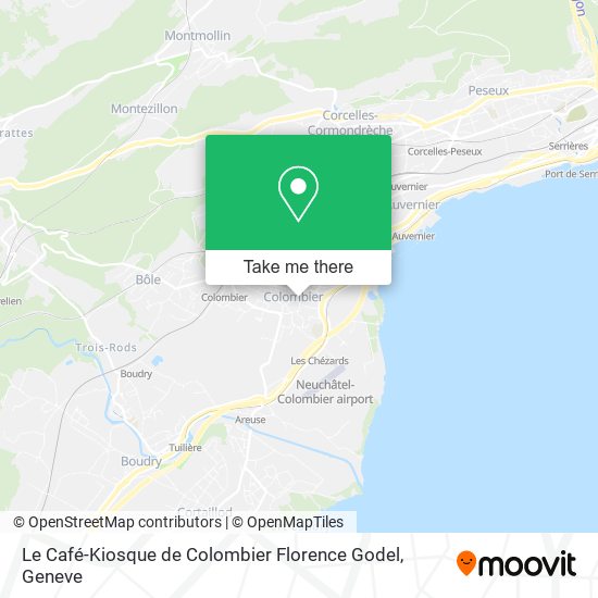 Le Café-Kiosque de Colombier Florence Godel plan