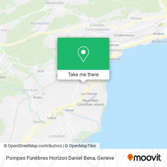 Pompes Funèbres Horizon Daniel Bena map