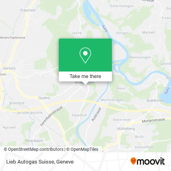 Lieb Autogas Suisse map