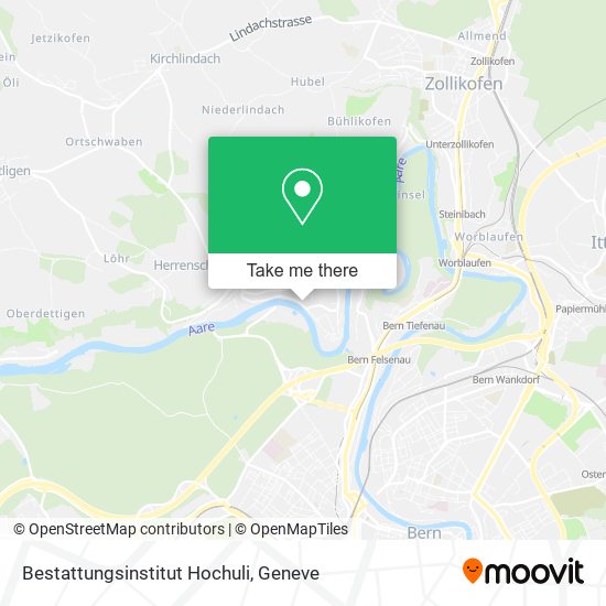 Bestattungsinstitut Hochuli map