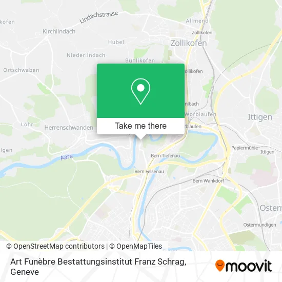 Art Funèbre Bestattungsinstitut Franz Schrag map