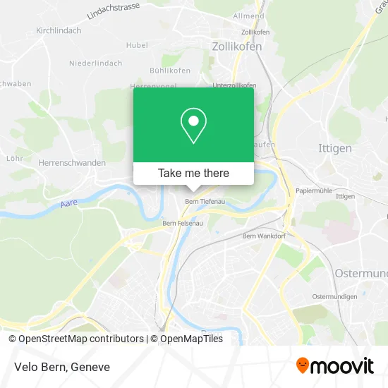Velo Bern map