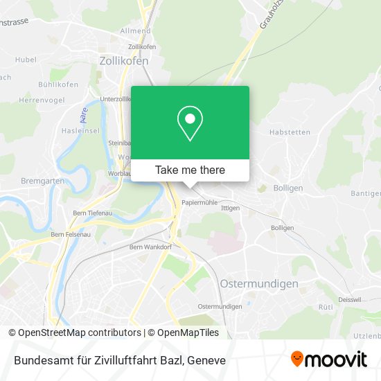 Bundesamt für Zivilluftfahrt Bazl map