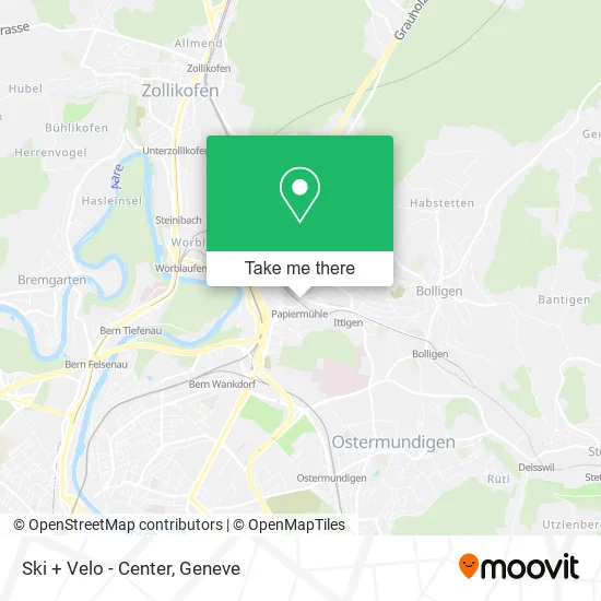 Ski + Velo - Center map