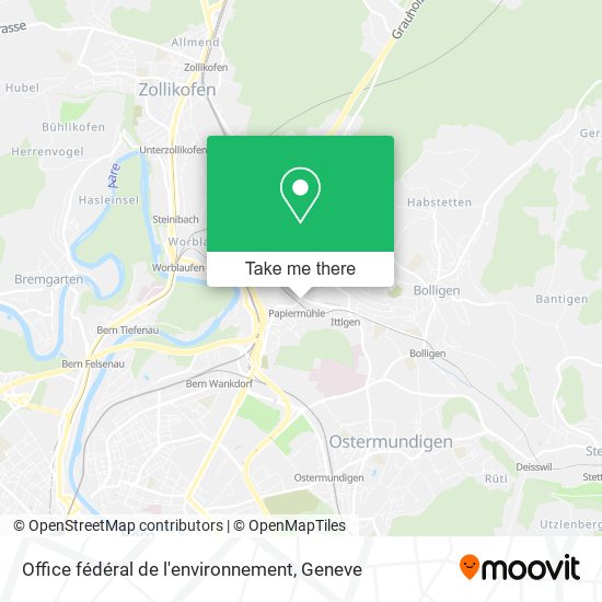 Office fédéral de l'environnement map