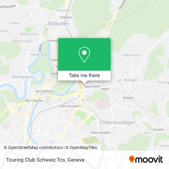 Touring Club Schweiz Tcs map