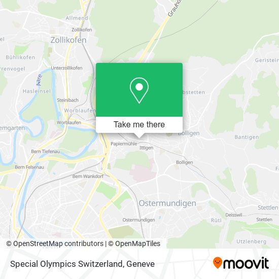 Special Olympics Switzerland map