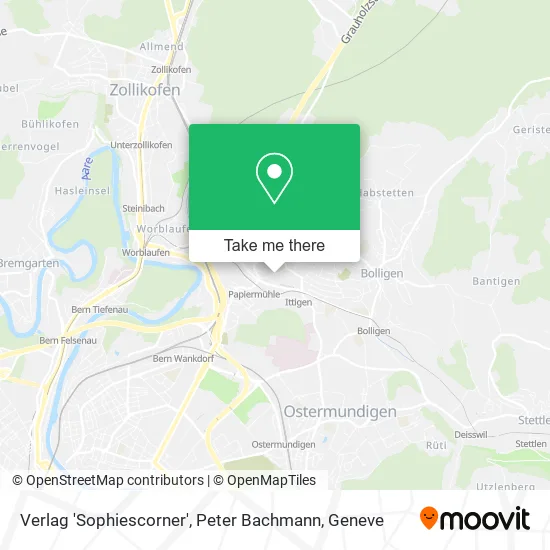 Verlag 'Sophiescorner', Peter Bachmann map