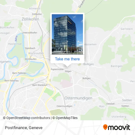 Postfinance map