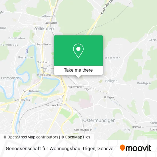 Genossenschaft für Wohnungsbau Ittigen map