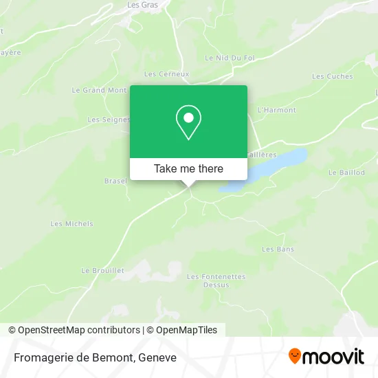 Fromagerie de Bemont map