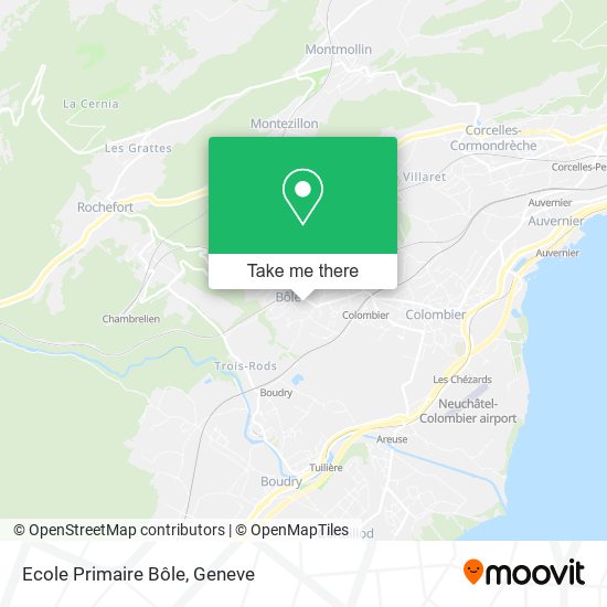 Ecole Primaire Bôle map