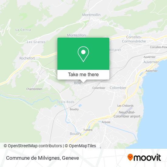 Commune de Milvignes map