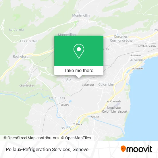 Pellaux-Réfrigération Services map