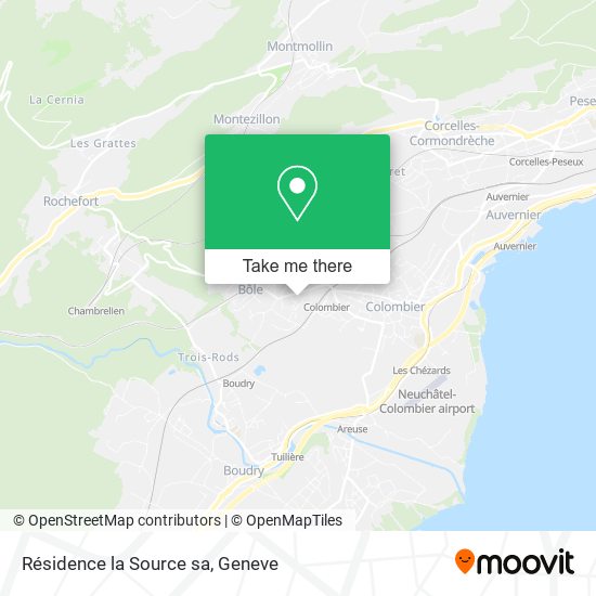 Résidence la Source sa map