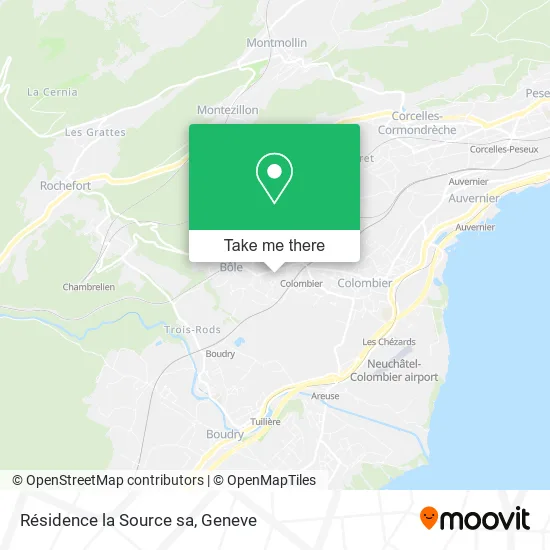 Résidence la Source sa map