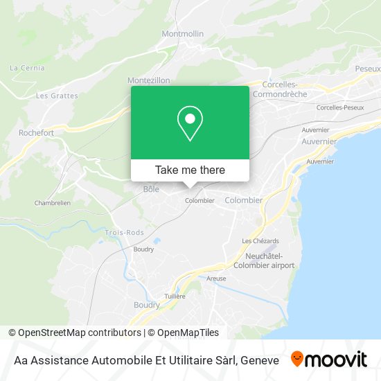 Aa Assistance Automobile Et Utilitaire Sàrl map