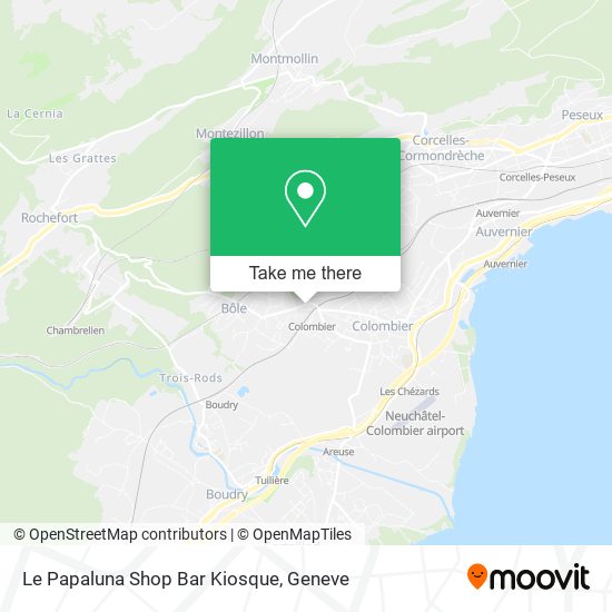 Le Papaluna Shop Bar Kiosque map