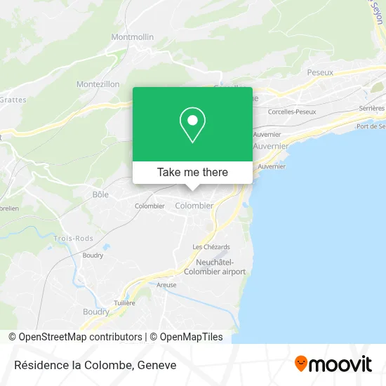 Résidence la Colombe map