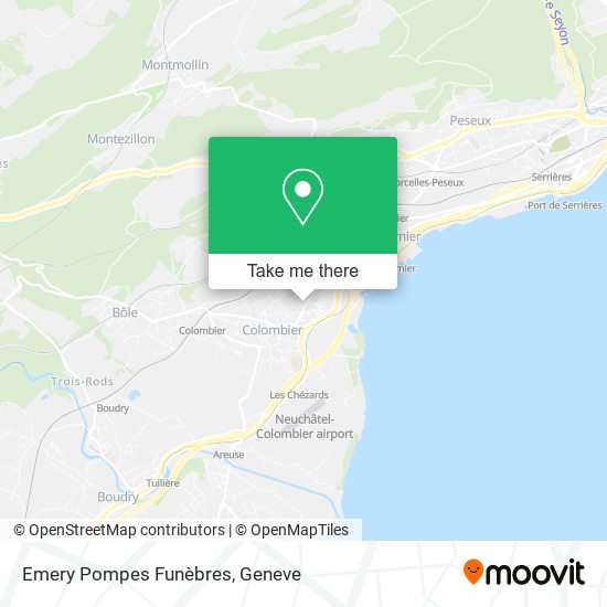 Emery Pompes Funèbres map