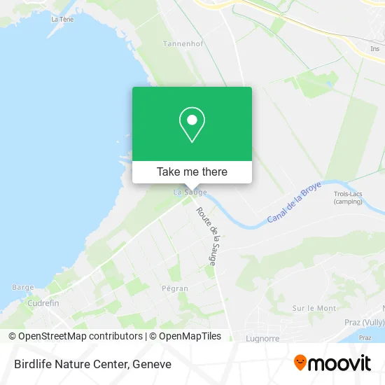 Birdlife Nature Center map