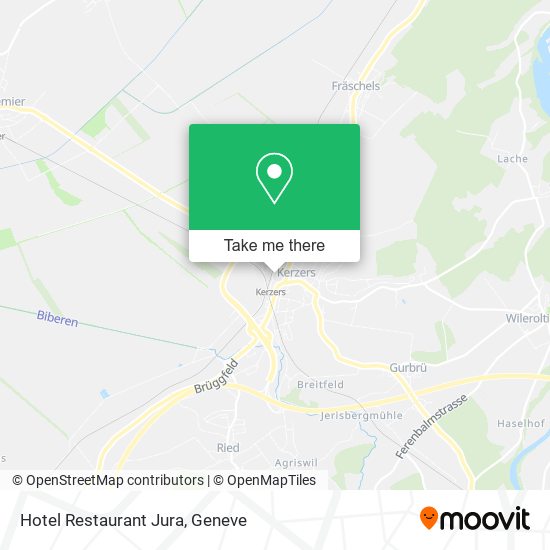 Hotel Restaurant Jura map