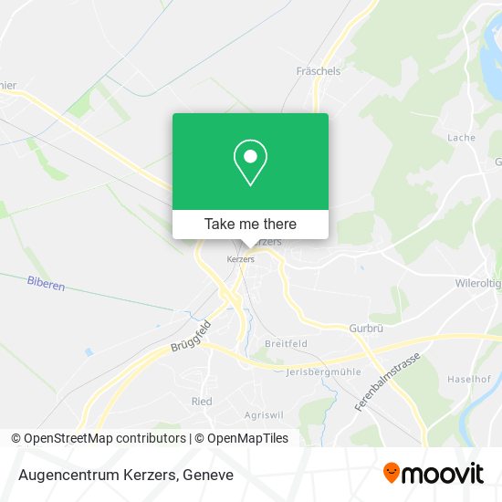 Augencentrum Kerzers map